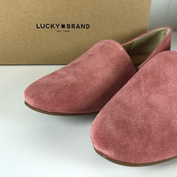 Lucky Brand Brettany Oiled Suede Flat Slip On NIB - Picture 3 of 7